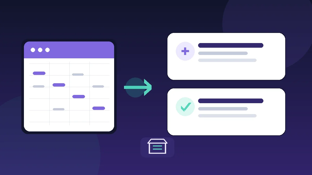 تدفق توضيحي ينقل جدول العملاء إلى سجلات CRM مع التحقق وحفظ نسخة احتياطية
